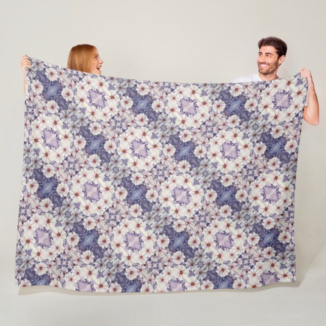 Fleece Blanket Lavender African Daisies (In Situ)