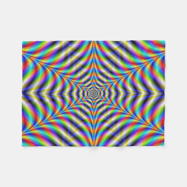 Fleece Blanket  Neon Web (Front (Horizontal))