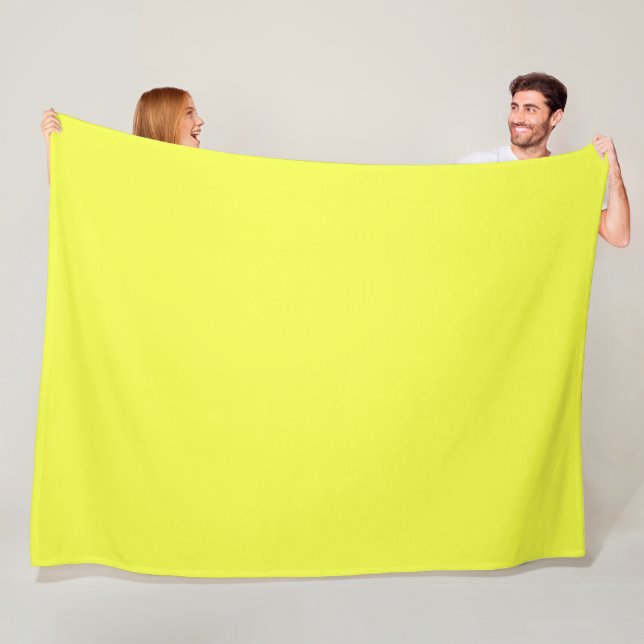 Fleece Blanket, Neon Yellow Blanket (In Situ)