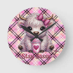 Fleece Blanket Round Clock