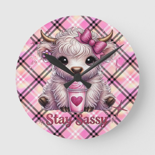 Fleece Blanket Round Clock (Front)