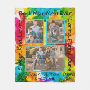 Fleece Blanket "Splash of Colour" Photo Blanket