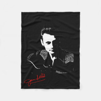 Fleece blanket with red signature
