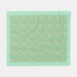 Fleece Blanket with Tropical Waters Design