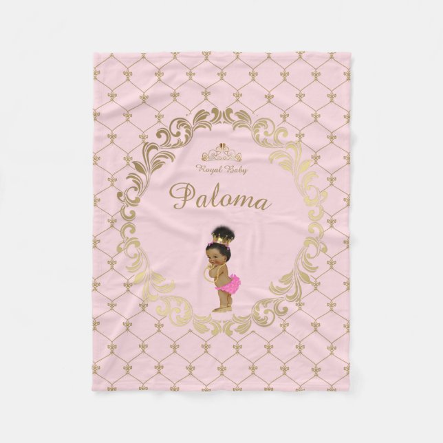Fleece blankets,baby shower, baby girl,princess, (Front)