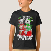 Fleece Feliz Navidad Funny Cute Sheep Christmas