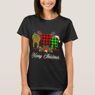 Fleece Feliz Navidad Funny Cute Sheep Christmas T- T-Shirt