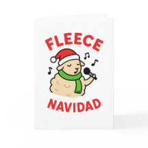 Fleece Navidad - Carte de Noël drôle