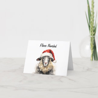 Fleece Navidad Carte de remerciements personnalisa