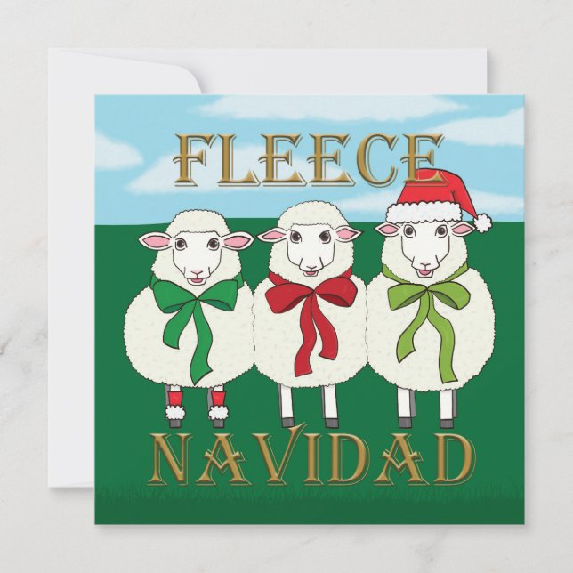 Fleece Navidad - Christmas Card (Front)