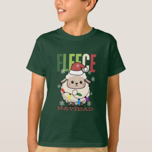 Fleece Navidad Christmas Funny Pun Sheep T-Shirt