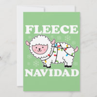Fleece Navidad Feliz Funny Christmas Kawaii Sheep