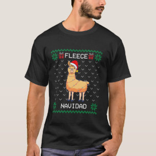 Fleece Navidad Feliz Llama Ugly Christmas Sweater