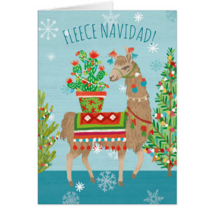 Fleece Navidad Joli Noël des lamas