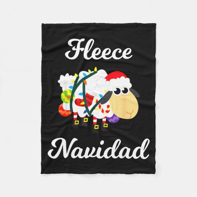 Fleece Navidad Shirt Funny Feliz Mexican Christmas (Front)