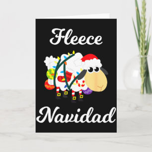 Fleece Navidad Shirt Funny Feliz Mexican Christmas Card
