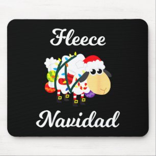 Fleece Navidad Shirt Funny Feliz Mexican Christmas Mouse Pad
