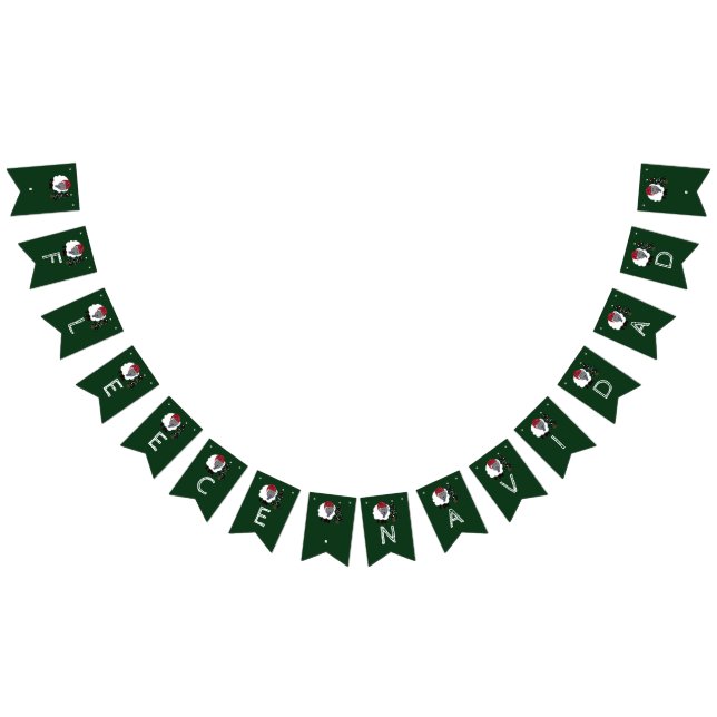 Fleece Navidad, Spanish Christmas Party Bunting Flags (All)