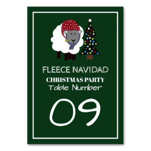 Fleece Navidad, Spanish Style Christmas Table No. Number