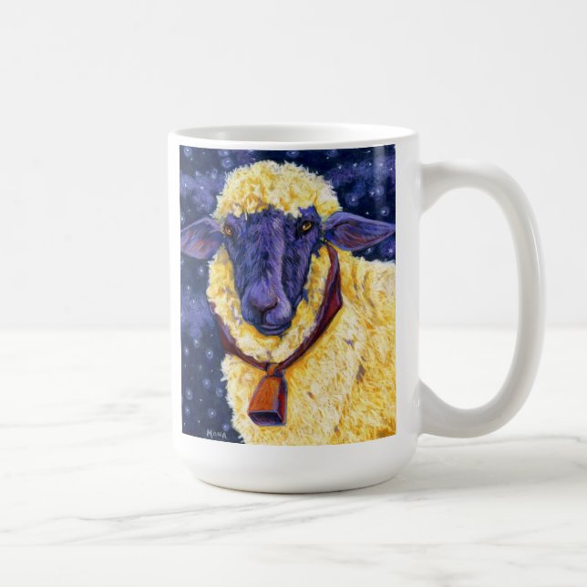 Fleece On Earth - Starry Night Sheep Coffee Mug (Right)