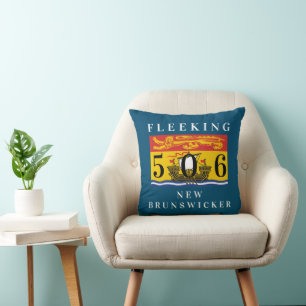 Fleeking New Brunswicker New Brunswick custom 506 Throw Pillow