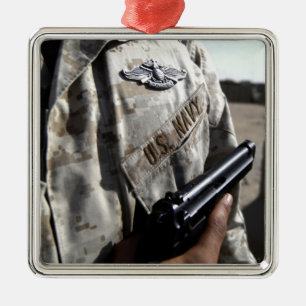 Fleet Marine Force Warfare Device Metal Ornament