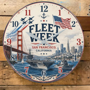 Fleet Week Festival San Francisco California e Large Clock