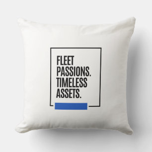 FLEETING PASSIONS. TIMELESS ASSETS. - Investor Throw Pillow