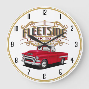 Fleetside Classic Trucks Large Clock