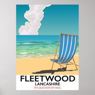 Fleetwood, Lancashire poster Voyage de bord de mer