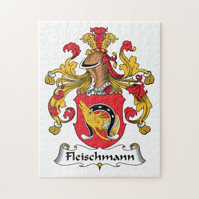 Fleischmann Family Crest Jigsaw Puzzle (Vertical)