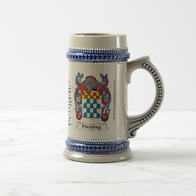 Fleming coat of arms on a Stein (Right)