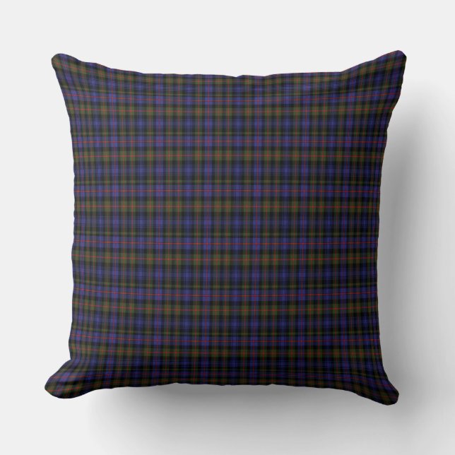 Fleming Scottish Family Tartan Pillow (Front)