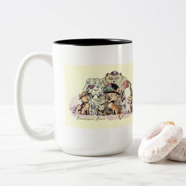 Flemington's Finest Two-Tone Coffee Mug (With Donut)