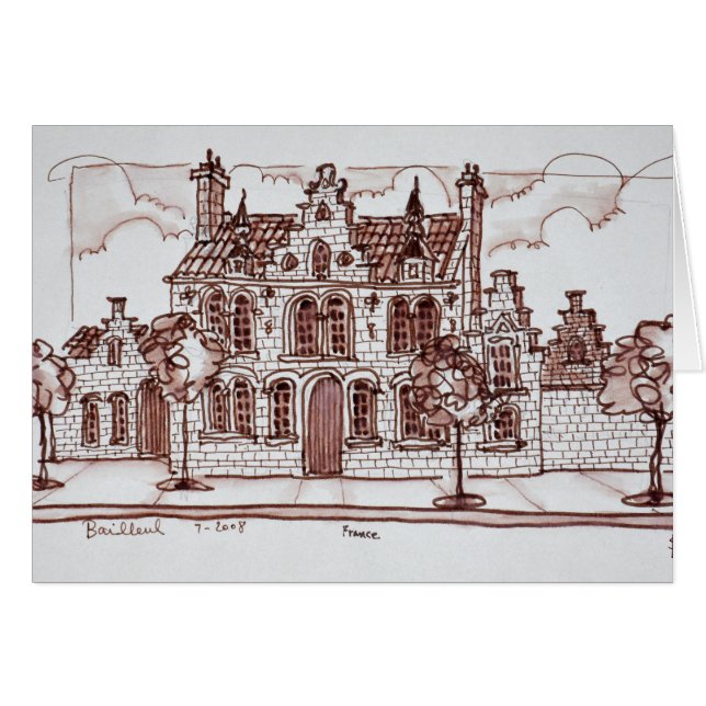 Flemish Architecture | Bailleul, France (Front Horizontal)