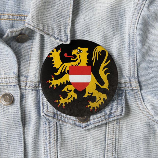Flemish Brabant 4 Inch Round Button (In Situ)