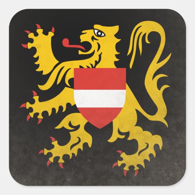 Flemish Brabant Square Sticker (Front)