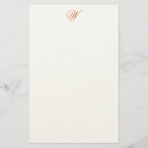 Flemish Editable Monogram Felt Stationery