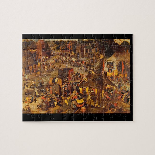 Flemish Fair', Pieter Brueghel_Dutch Masters Jigsaw Puzzle (Horizontal)