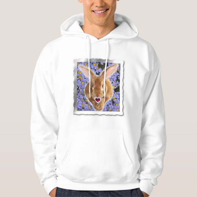 Flemish Giant Bunny Hoodie (Front)