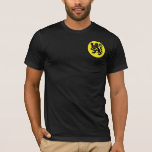 Flemish lion of Flanders black t-shirt small i