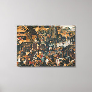 Flemish Proverbs Canvas Print