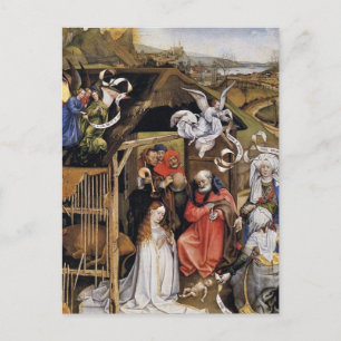 Flemish Renaissance Nativity Scene Postcard