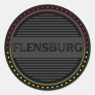 Flensburg City Pride Emblem – German Identity Classic Round Sticker