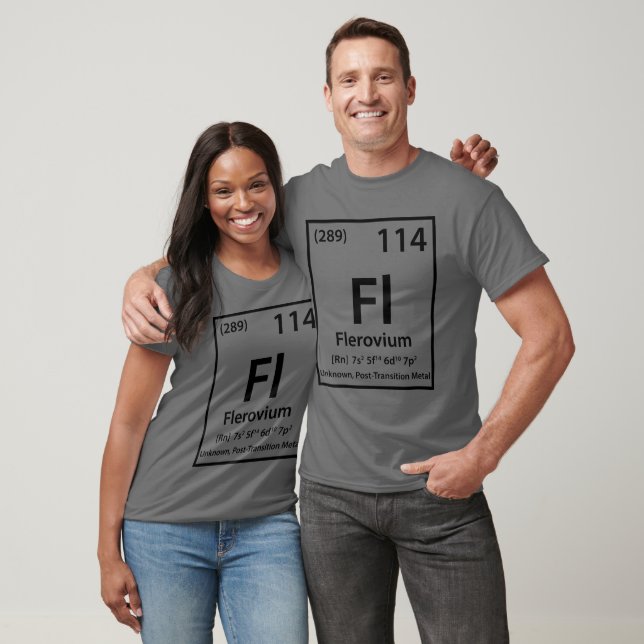 Flerovium Element (black) T-Shirt (Unisex)