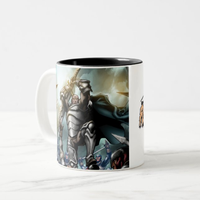 Flesh and Steel V1 design coffee mug (Front Left)