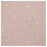 Flesh Heart Dot Dusty Pink Gold Grey Baby Nursery