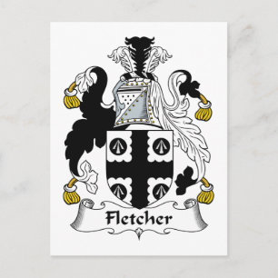 Fletcher Family Crest Postcard