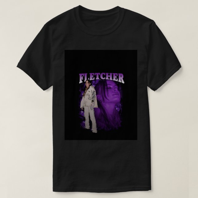 Fletcher - Retro 90s Bootleg Style Graphic  T-Shirt (Design Front)