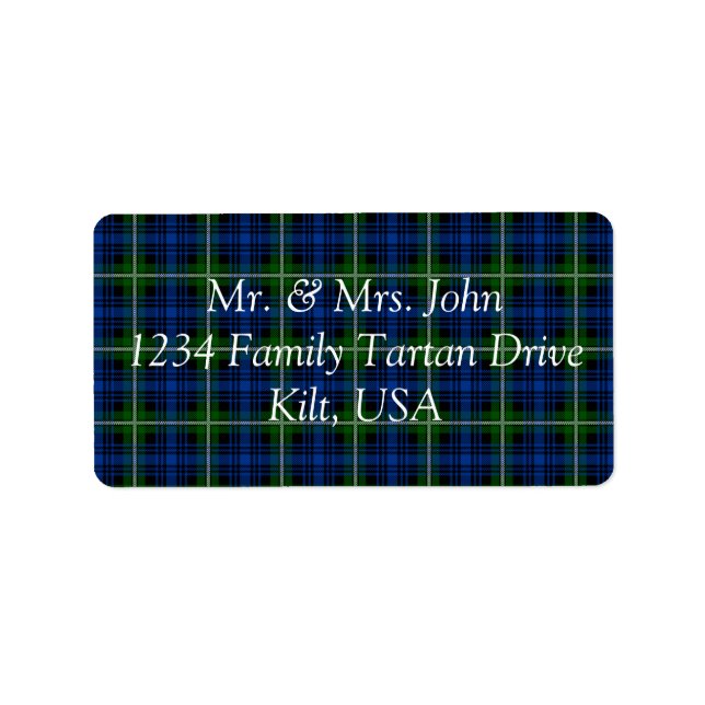 Fletcher Tartan Étiquette (Devant)